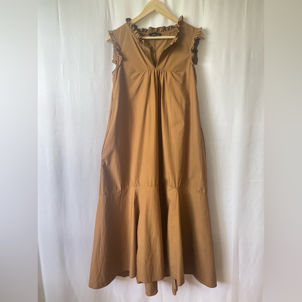 CHEPÈ Italy brown maxi dress (size XS) with pockets